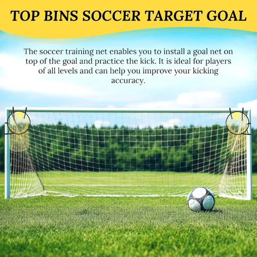 Vista 6 de 2 objetivos de fútbol para entrenamiento de objetivos, portería de fútbol de los mejores contenedores, blanco de entrenamiento de fútbol Equipos