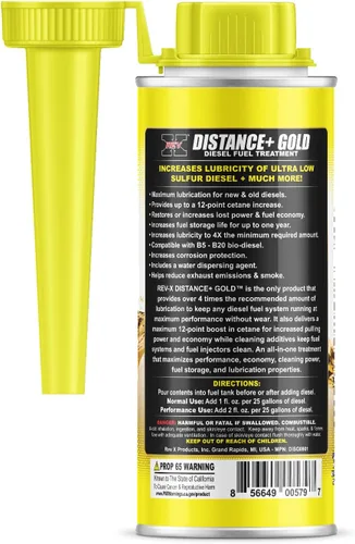 Vista 4 de REV X Distance Plus Gold Diesel Tratamiento de combustible de alta lubricidad, 8 fl. oz. (2)
