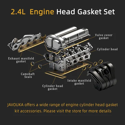 Vista 4 de Kit de cadena de distribución del motor+junta de culata con juego de pernos, para Kia Optima 2011-2014, para Hyundai Sonata 2010-2014, G4KH G4KC L4