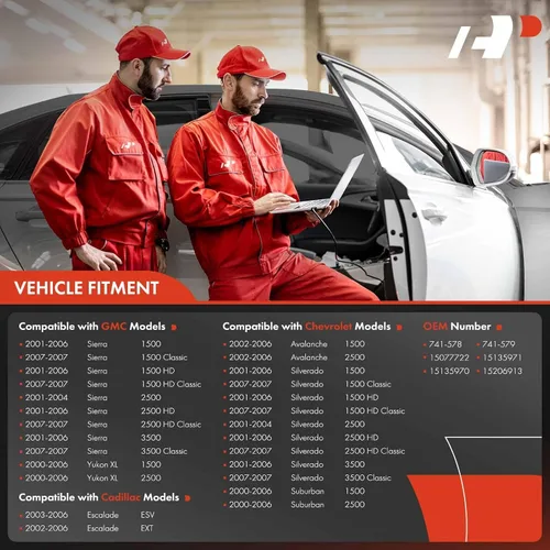 Vista 2 de A-Premium Regulador de ventanilla eléctrica con motor de repuesto para Chevrolet Silverado 1500 2500 3500 GMC Sierra 1500 HD 2500 HD Cadillac
