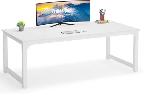 Vista 28 de Mesa para computadora Tribesigns moderna estilo sencillo para PC, portátil, estudio, moderna estación de trabajo para el oficina en casa