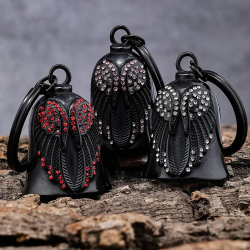 Vista 2 de Motorcycle Women Bells,Angel Bell for Women,Bell Biker Accessory Rosa