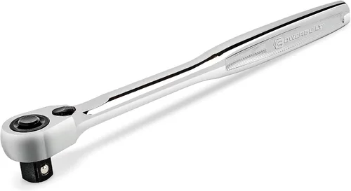 Vista 18 de Powerbuilt trinquete profesional XT90 de 90 dientes con accionamiento de 1/2 pulgadas, trinquete de cabeza sellada, pulido completo, mango largo