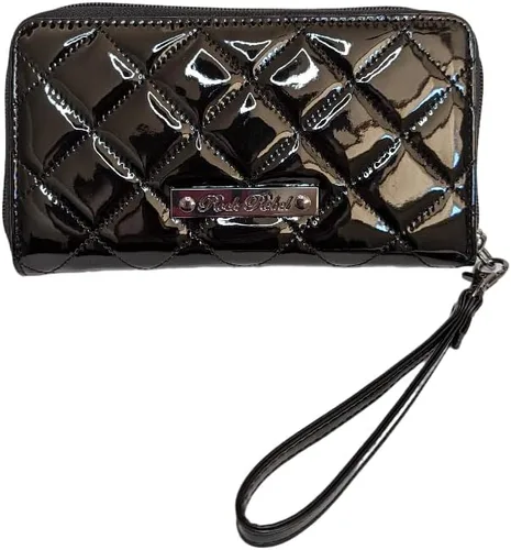 Vista 5 de Rock Rebel Studded Bats - Cartera con cremallera alrededor de color negro, Negro -, Cartera con cremallera