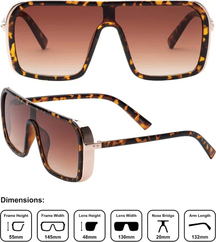Vista 2 de Vienna AV-1699 - Gafas de sol cuadradas para hombre y mujer L