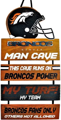 Vista 22 de NFL Team Logo Mancave Man Cave Hanging Wall Sign