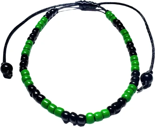 Vista 47 de Hecho a mano contra el mal de ojo orishas joyería de protección Ilde elástico elástico ajustable con cuentas unisex amuleto pulsera conjunto