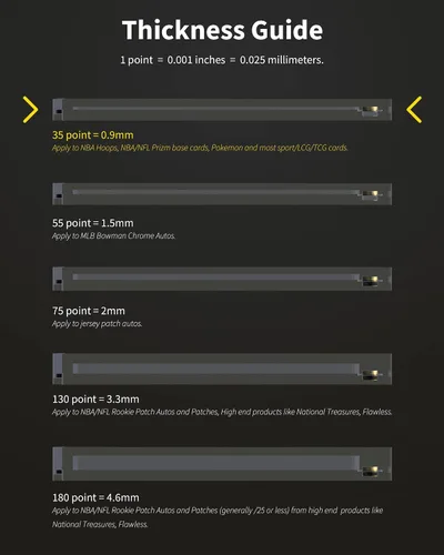 Vista 7 de Portatarjetas magnéticos de 35 puntos para tarjetas intercambiables, paquete de 5 fundas duras blancas transparentes de un solo toque con imán más