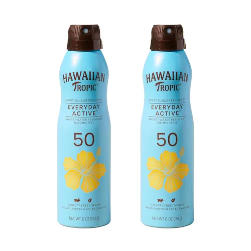 Vista 10 de Hawaiian Tropic Island Sport - Protector solar en espray de amplio espectro, SPF 30, 6 onzas