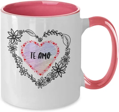 Vista 2 de San Valentín Vaso para la jefa de la casa perfecto regalo para novia, enamorada, esposa y prometido vaso con afirmaciones positivas, 11onza