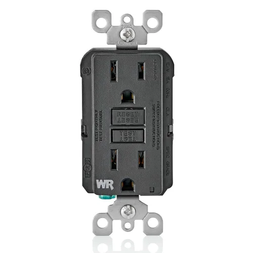Vista 14 de Leviton SmartlockPro Interruptor con enchufe de doble polo receptáculo, AFTR1-E, 120.0 volts