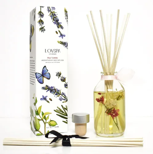 Vista 11 de Set de difusor de cañas, difusor de aceite perfumado con aroma a ámbar romántico y varillas, accesorios de fragancia para el hogar para decorar