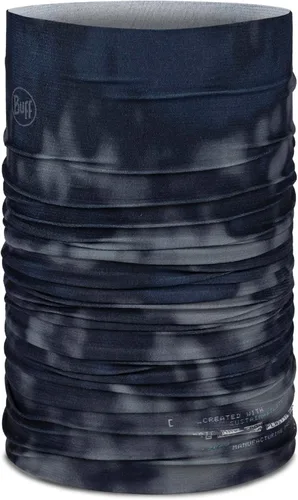 Vista 10 de BUFF CoolNet UV Polaina para el cuello, Protección solar UPF 50, Transpirable, Versátil, Mascarilla de secado rápido, Negro y Azul, Talla para Lazs