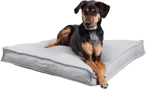 Vista 13 de Happy Hounds Milo - Cama cuadrada copetuda para perro, musgo, mediano (32 x 32 pulgadas)