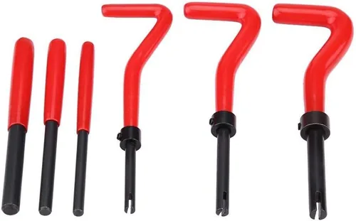 Vista 3 de Kit de reparación de retroceso de rosca pelada de 88 piezas métricas M6 M8 M10