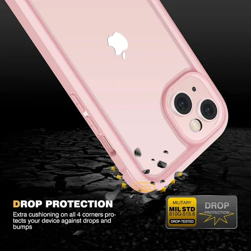 Vista 3 de Diaclara - Funda diseñada para iPhone 13, carcasa resistente de cuerpo completo con protector de pantalla integrado sensible al tacto, antiarañazos