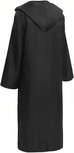 Vista 2 de EONPOW Wizard Tunic Hooded Robe Halloween Cloak Cosplay Costumes
