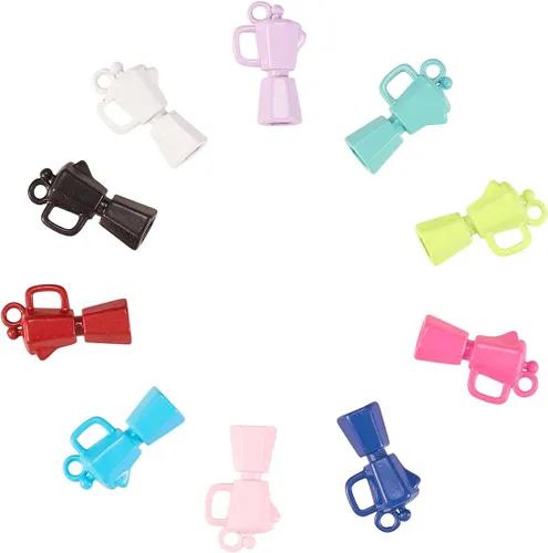 Vista 9 de LiQunSweet 80 unidades de 4 estilos de dientes saludables para cepillo de dientes, dientes esmaltados, mini dijes para hacer joyas, accesorios