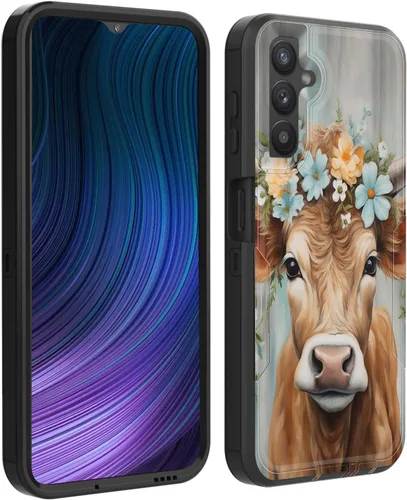 Vista 41 de Funda para Galaxy S23 5G, híbrida de doble capa (tapa a prueba de polvo integrada) (soporte magnético para automóvil) a prueba de golpes, protección