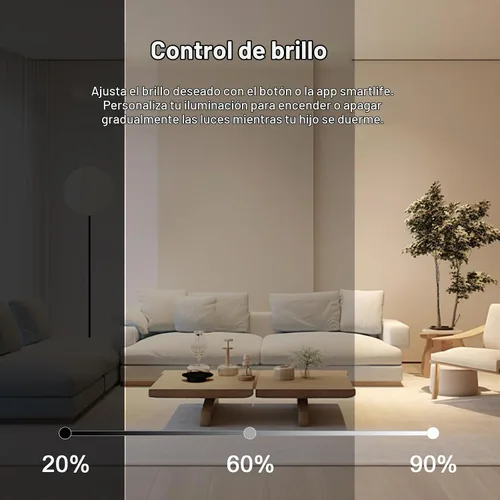Vista 3 de EVA LOGIK Interruptor de luz inteligente con atenuación WiFi, un solo polo