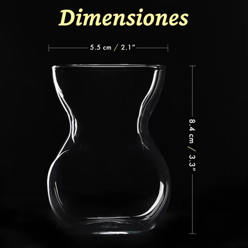 Vista 6 de The Buybox - Vasos de té turco (6 piezas), tazas de té árabe persa y vasos de degustación de whisky (5 oz/4.9 fl oz)