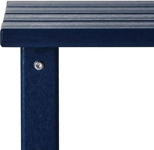 Vista 5 de WestinTrends Malibu - Mesa auxiliar cuadrada para silla Adirondack, color azul marino