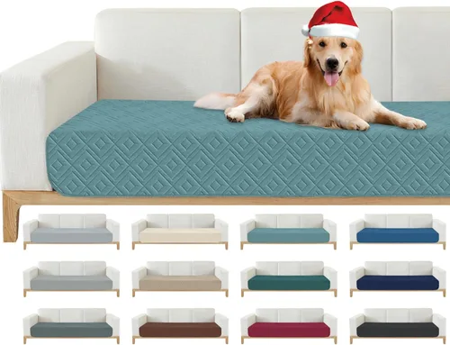 Vista 46 de Manta Impermeable para Sofá para Perros 2026 (30"x53") Cómoda Alfombrilla de Sofá de Dos Plazas para Mascotas con Respaldo Antideslizante, Forro
