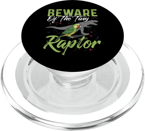Vista 8 de Beware Of The Tiny Raptor Conure - Camisa con diseño de mejilla verde PopSockets PopGrip estándar