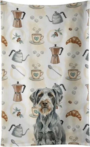 Vista 399 de Caroline's Treasures Afghan Hound - Toalla de cocina para barra de café, terciopelo frontal y lazo de algodón, lavable a máquina Sabueso afgano
