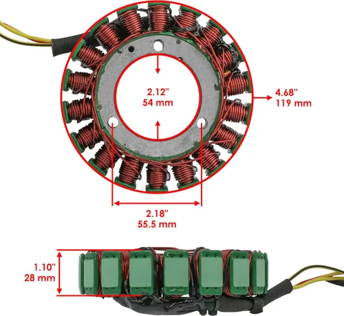 Vista 2 de Caltric Regulador de estator rectificador y junta compatible con Arctic Cat Prowler Xtz 1000 2009 2010 2011 2012 2013 2014