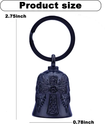 Vista 6 de Campanas de motocicleta para hombre, campana de ángel de motocicleta para hombres y mujeres, accesorio de motociclista, protección de seguridad