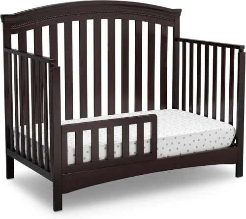 Vista 8 de Delta Children Emerson - Cuna convertible 4 en 1, certificado Greenguard Gold, chocolate negro