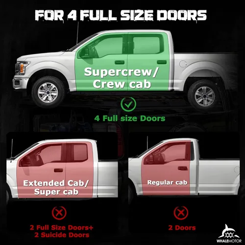 Vista 2 de WHALEMOTOR Almacenamiento debajo del asiento Compatible con Ford F150 (2015-2025) y Super Duty (2017-2025) SuperCrew/Crew Cab, Organizador de carga