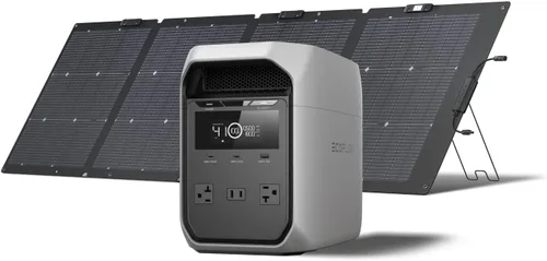 Vista 12 de EF ECOFLOW - Estación de energía portátil DELTA 2, batería de 1024 Wh LiFePO4 (LFP), salida de 1800 W AC/100 W USB-C, panel solar opcional