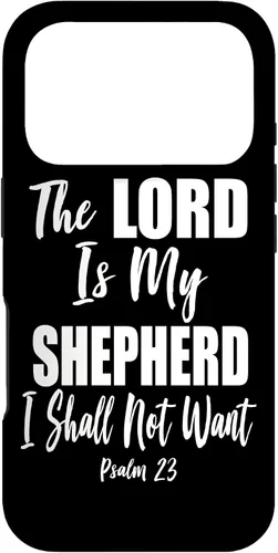 Vista 30 de The Lord is My Shepherd - Funda con versículo bíblico cristiano para iPhone 17