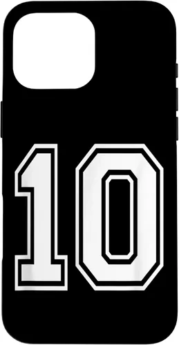 Vista 19 de Number 10 Varsity Style Bold Sports Birthday Case for iPhone 17