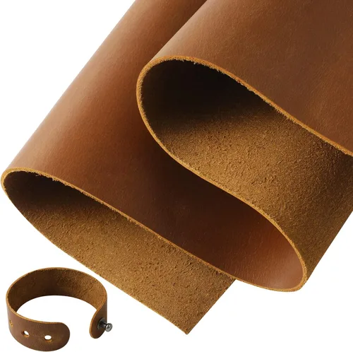 Vista 10 de RingSun Hojas de cuero genuino para manualidades (0.079 pulgadas), cuero de grano completo para costura de herramientas (6 x 12 pulgadas, negro)