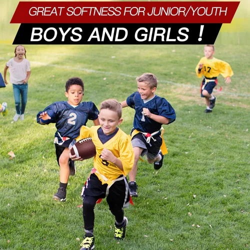 Vista 5 de jiaonun Youth Size 6/Official Size 9 Footballs Bulk, Inflatable with Pump for Youth, Junior, Adult, College, High School, Regulation Size Football