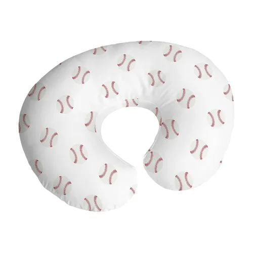 Vista 7 de Sweet Jojo Designs Funda de almohada de lactancia de niño de fútbol marrón y blanco, funda de almohada para lactancia materna, funda de almohada