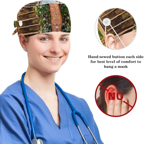 Vista 3 de Scrub Caps Women,Scrub Cap Suitable for Men and Women