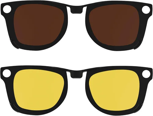 Vista 18 de HIBLOKS 2 clips polarizados para Ray-Ban Meta Wayfarer