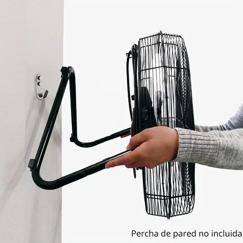 Vista 6 de B-Air Firtana 20" Ventilador eléctrico de piso de alta velocidad para garaje, uso industrial y doméstico con 3 velocidades y cabezal de ventilador
