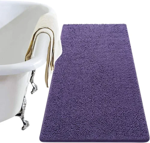 Vista 70 de LOCHAS - Alfombra de baño de lujo lanuda de 24 x 17 pulgadas, color beige