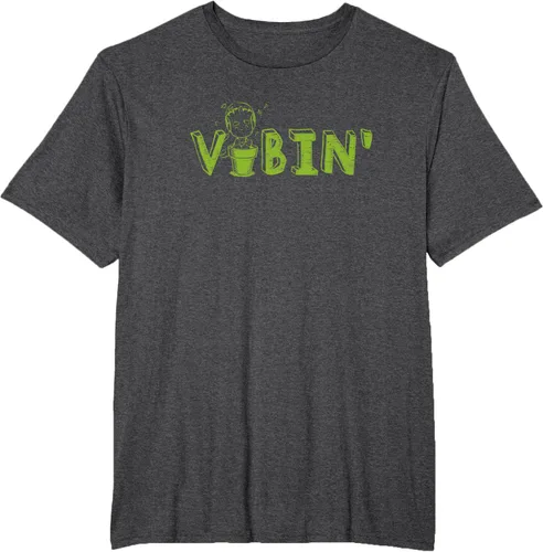 Vista 56 de Marvel Groot Vibin' Headphones Guardians of the Galaxy Camiseta, Negro