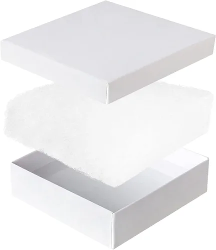 Vista 4 de batifine Cajas de regalo de joyería de cartón, paquete de 40 unidades, 3.5 x 3.5 x 1 pulgadas, caja de regalo pequeña con tapas, caja de joyería