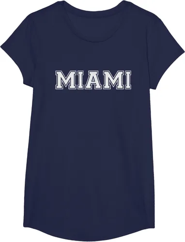 Vista 65 de Camiseta de regalo deportiva estilo universitario Miami Florida, Negro, S