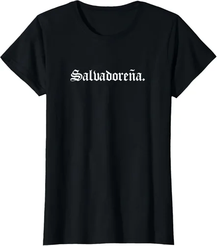 Vista 30 de Camiseta Salvadoreña Mujer, Negro