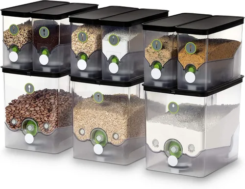 Vista 3 de PantryChic Sistema de almacenamiento inteligente - Kit de iniciación - Mide y dispensa automáticamente de contenedores de almacenamiento