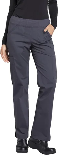 Vista 15 de Pantalones quirúrgicos Workwear Professionals para mujer, pantalón cargo sin cierre, elástico suave, WW170 Negro