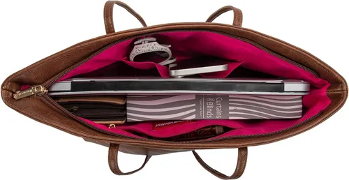 Vista 5 de Montana West Bolsos medianos de hombro para mujer con cremallera, bolso ligero de todos los días para trabajo, viaje o compras